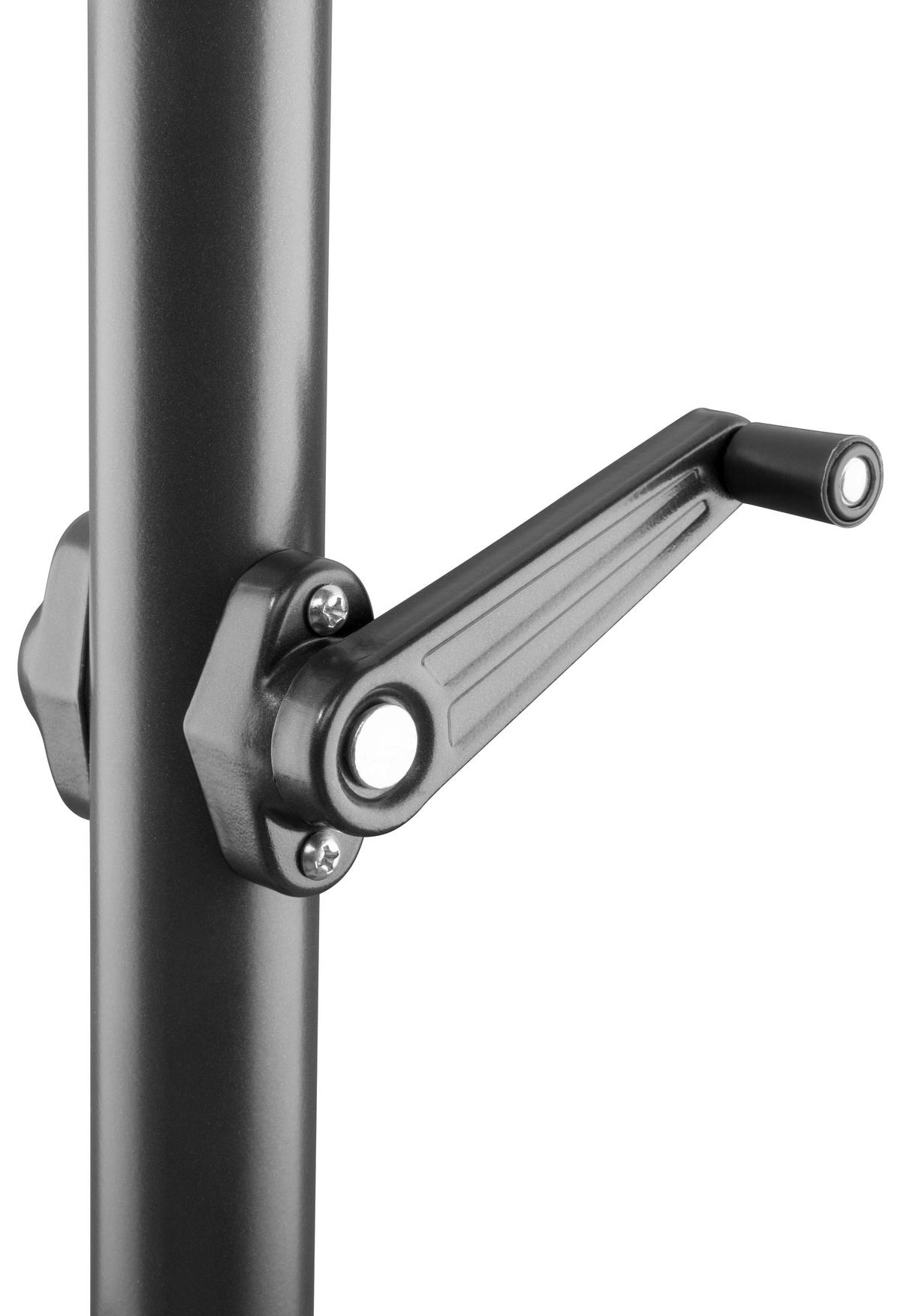 Doppelsonnenschirm Salerno Bxhxt: 300x220x150cm Naturfarben - Anthrazit/Naturfarben, Basics, Textil/Metall (300/220/150cm) - Schneider