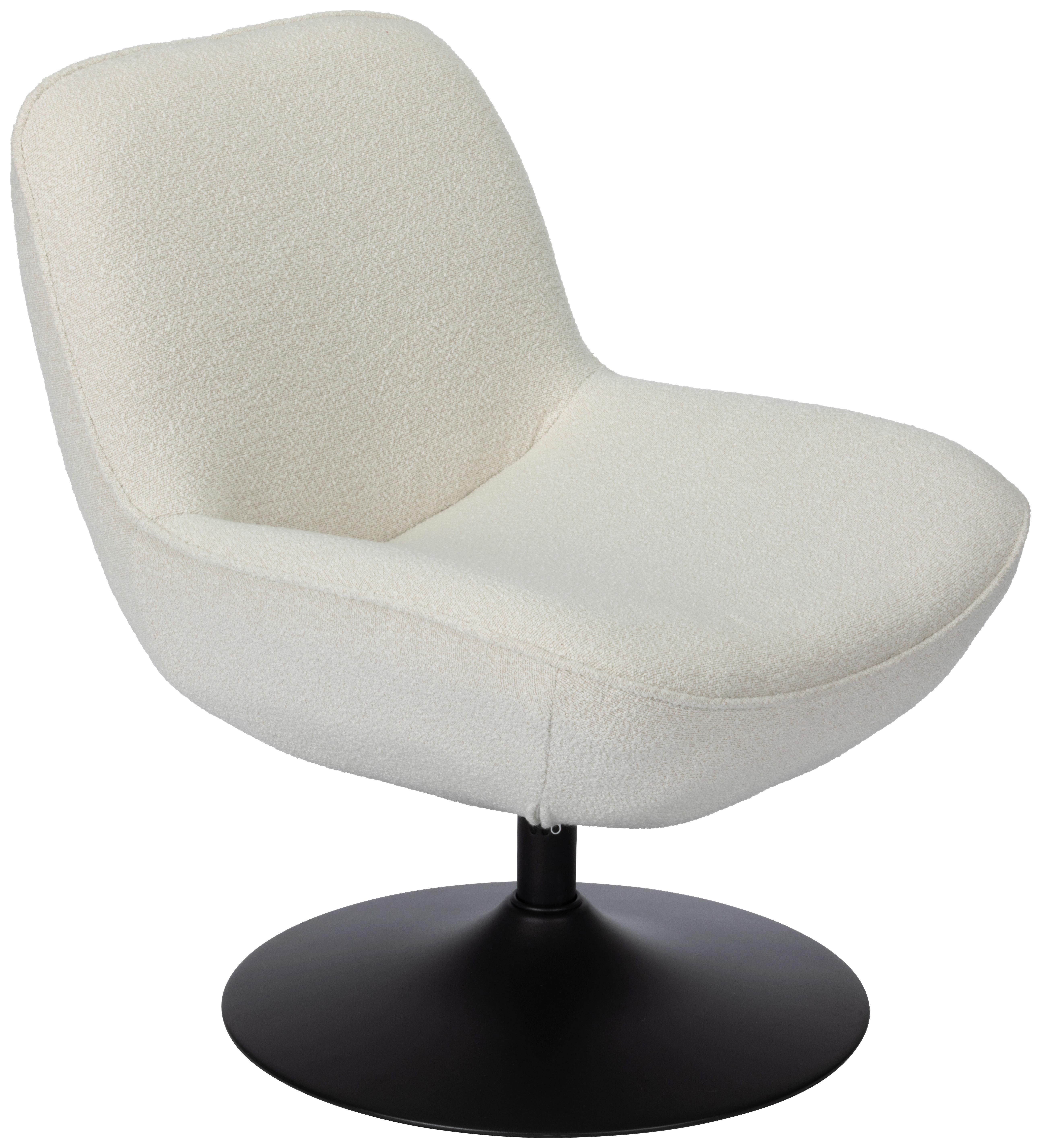Relaxsessel Ramo Beige B: 69 cm - Beige/Schwarz, Basics, Textil/Metall (69/77/72cm) - Livetastic