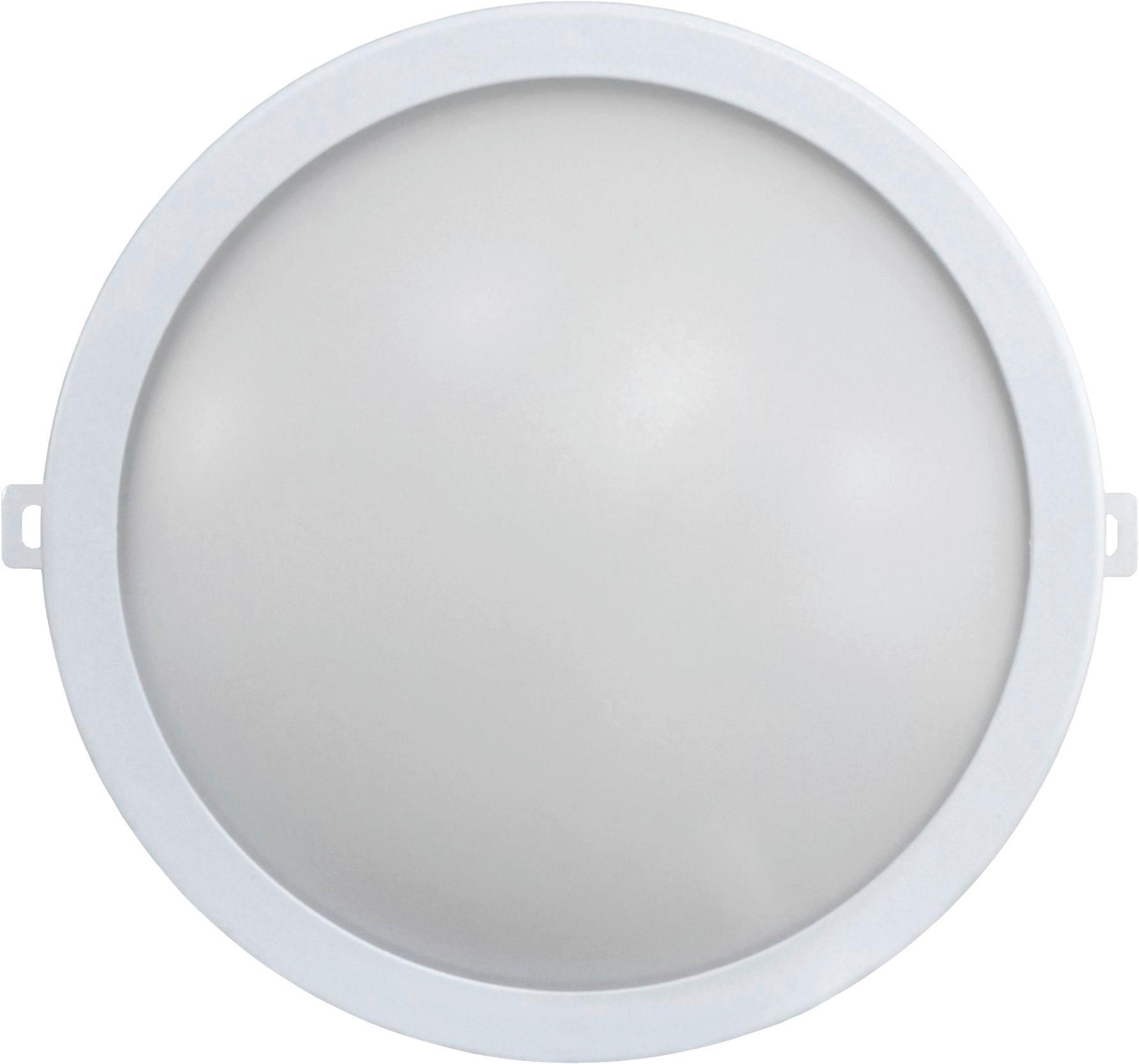 Led-wandleuchte 1-flammig, Für In- Und Outdoor - Weiß, Basics, Kunststoff (19/7,9cm)