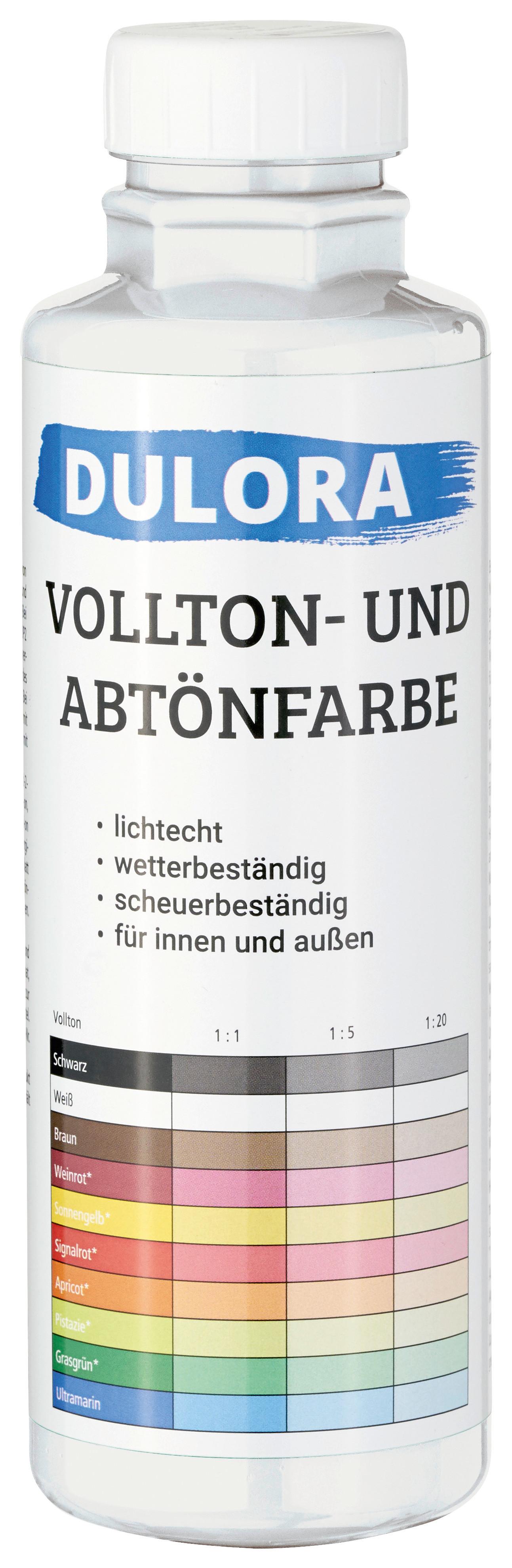 Abtönfarbe Weiß 500 ml für 3 M2 Dispersionsfarbe - Weiß, Basics (0,5l) - Dulora
