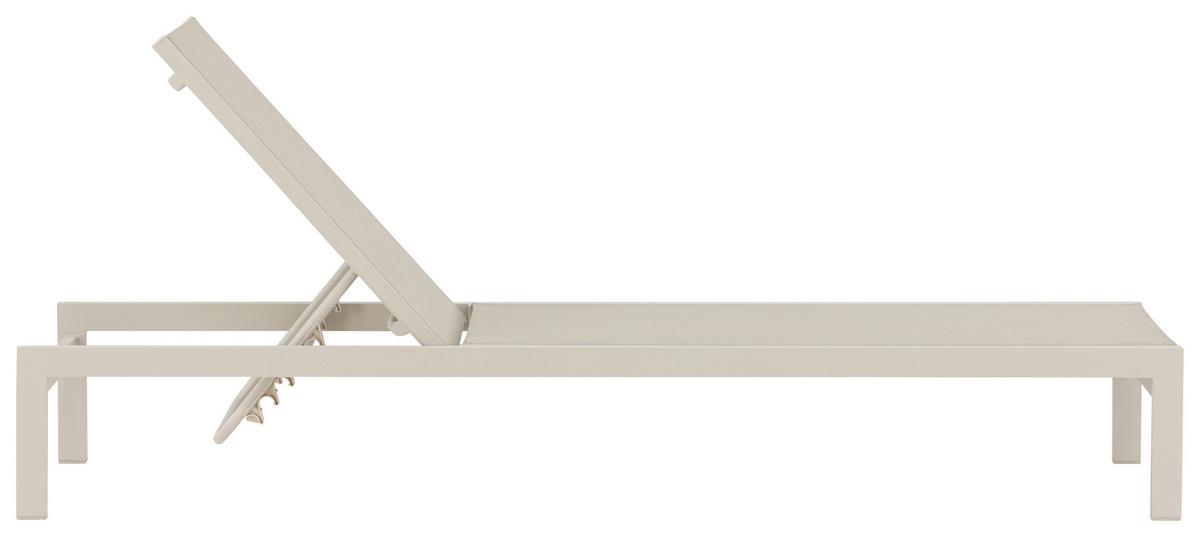 Sonnenliege Copacabana - Beige, KONVENTIONELL, Metall (60/30/195cm) - Gardenson