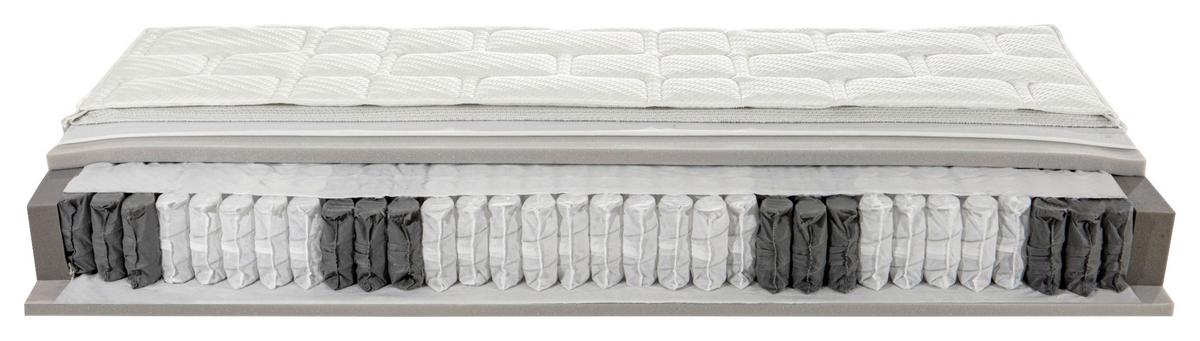 Taschenfederkernmatratze Econo 90x200cm Mittelfest - Weiß, Textil (90/200cm) - Primatex