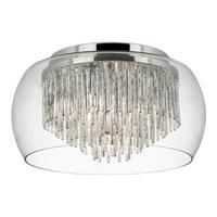 Deckenleuchte 4624-4cc - Chromfarben, Design, Glas/Metall (35/18.5cm)