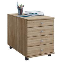 Rollcontainer Eiche Dekor Lona Maxi 42x57x80 Cm - Sonoma Eiche, Basics, Holzwerkstoff/Kunststoff (42/57/80cm) - MID.YOU