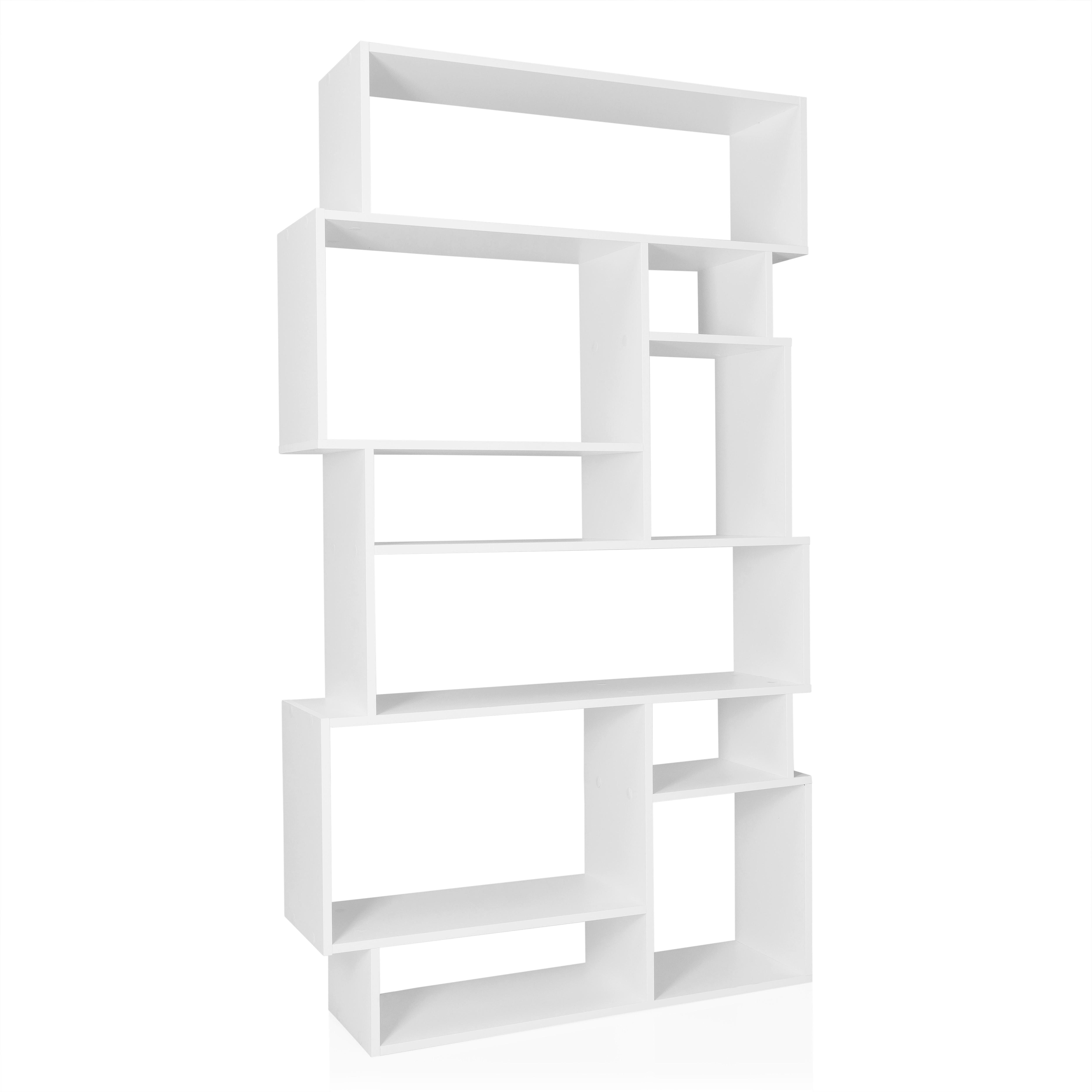 Regal Kalag M Weiß B: 96 Cm - Weiß, MODERN, Holzwerkstoff (96/168,5/25,5cm) - MID.YOU