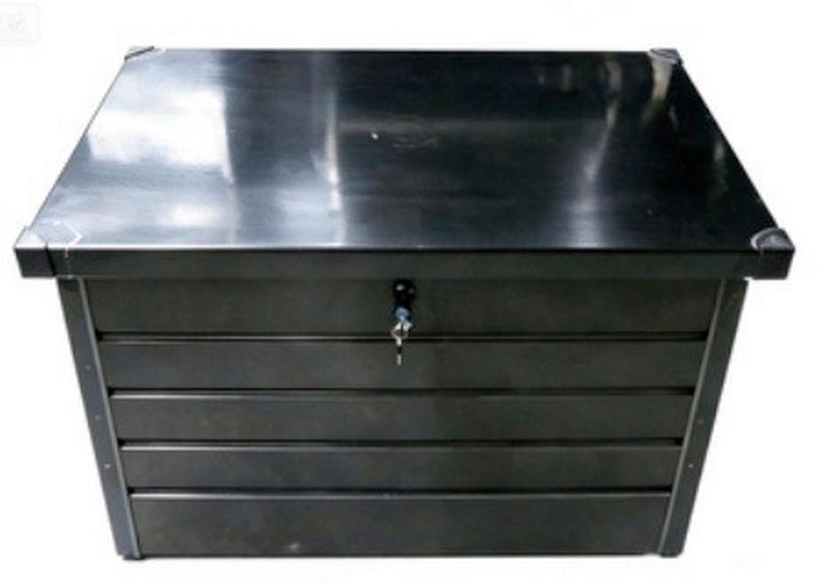 Kissenbox Volumen ca. 300 Liter - Anthrazit Hochglanz, Basics, Metall (100/61/62cm)