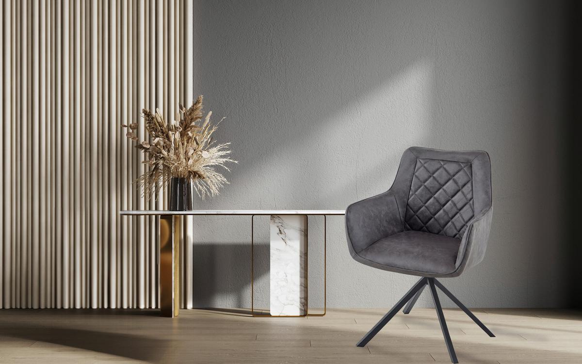 ŽIDLE S PODRUČKAMI AERON 125 - antracitová, Design, kov/plast (62/89/59.5cm) - Kayoom