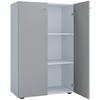 Aktenschrank Lona Grau, Weiß B: 70 cm - Weiß/Grau, Design, Holzwerkstoff (70/110/39cm) - MID.YOU