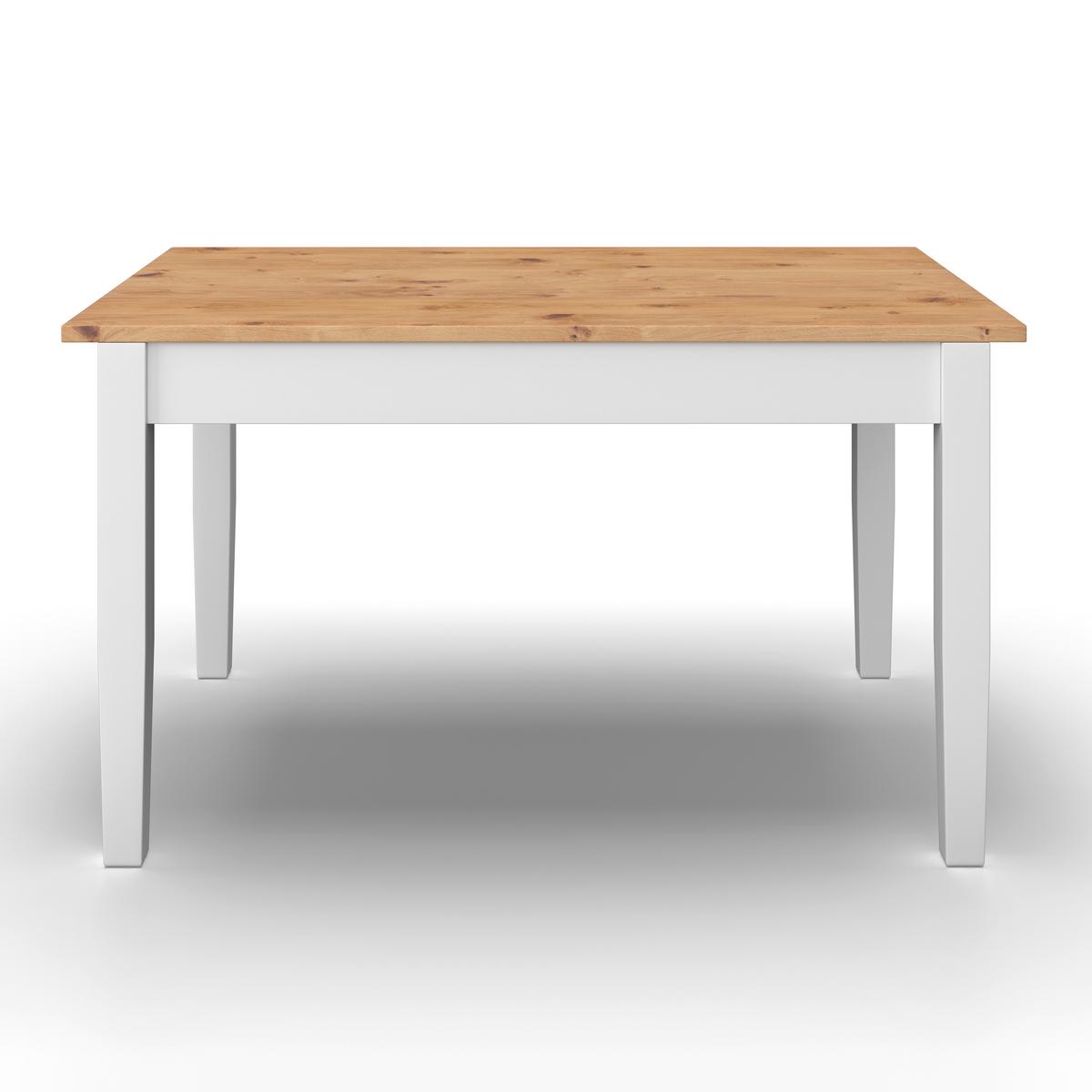 Jídelní stůl CAMDEN CAMDEN 140x90 - bílá/barvy borovice, Moderní, dřevo/kompozitní dřevo (140/79/90cm) - Bessagi Home