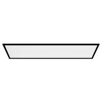 LED-Deckenleuchte Salabrena-Tw L: 120 cm mit Fernbedienung - Schwarz/Weiß, Basics, Kunststoff/Metall (120/30/5cm)