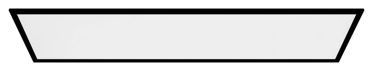 LED-Deckenleuchte Salabrena-Tw L: 120 cm mit Fernbedienung - Schwarz/Weiß, Basics, Kunststoff/Metall (120/30/5cm)