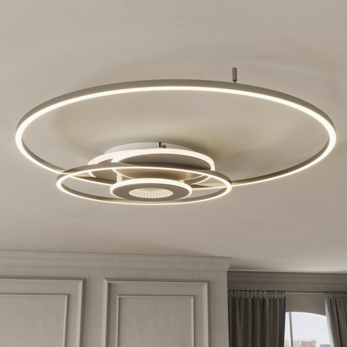 Led Mennyezeti Lámpa Celine - krómszínű/Pezsgő, Basics, műanyag/fém (65/83/7cm) - Luca Bessoni