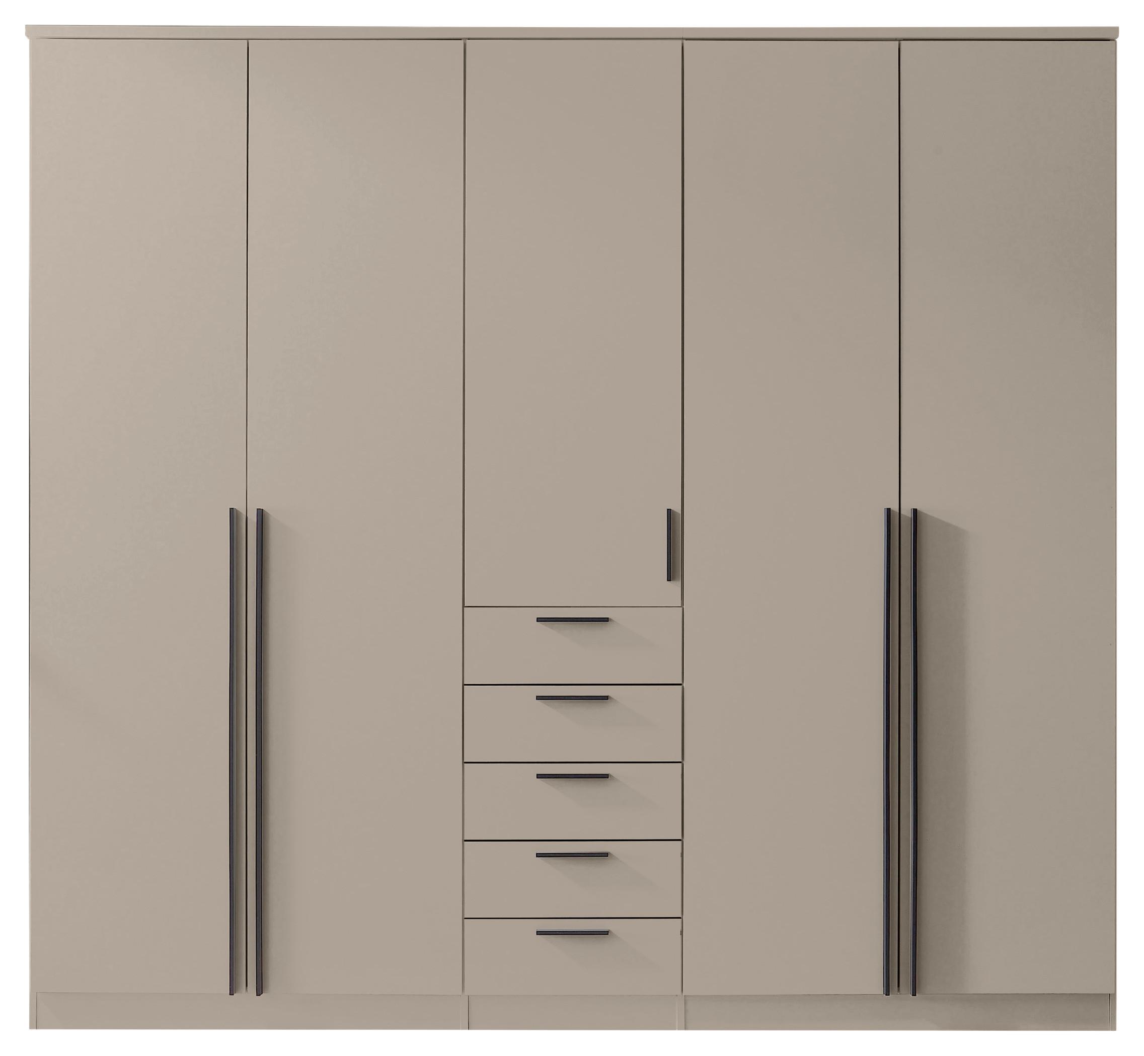 Drehtürenschrank mit Schubladen 225cm Arnis - Kaschmir, KONVENTIONELL, Holzwerkstoff (225/210/52cm) - James Wood