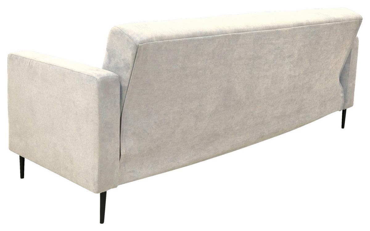 Schlafsofa Seattle Creme B: 223cm - Creme/Schwarz, Design, Textil (223/89/86cm) - P & B