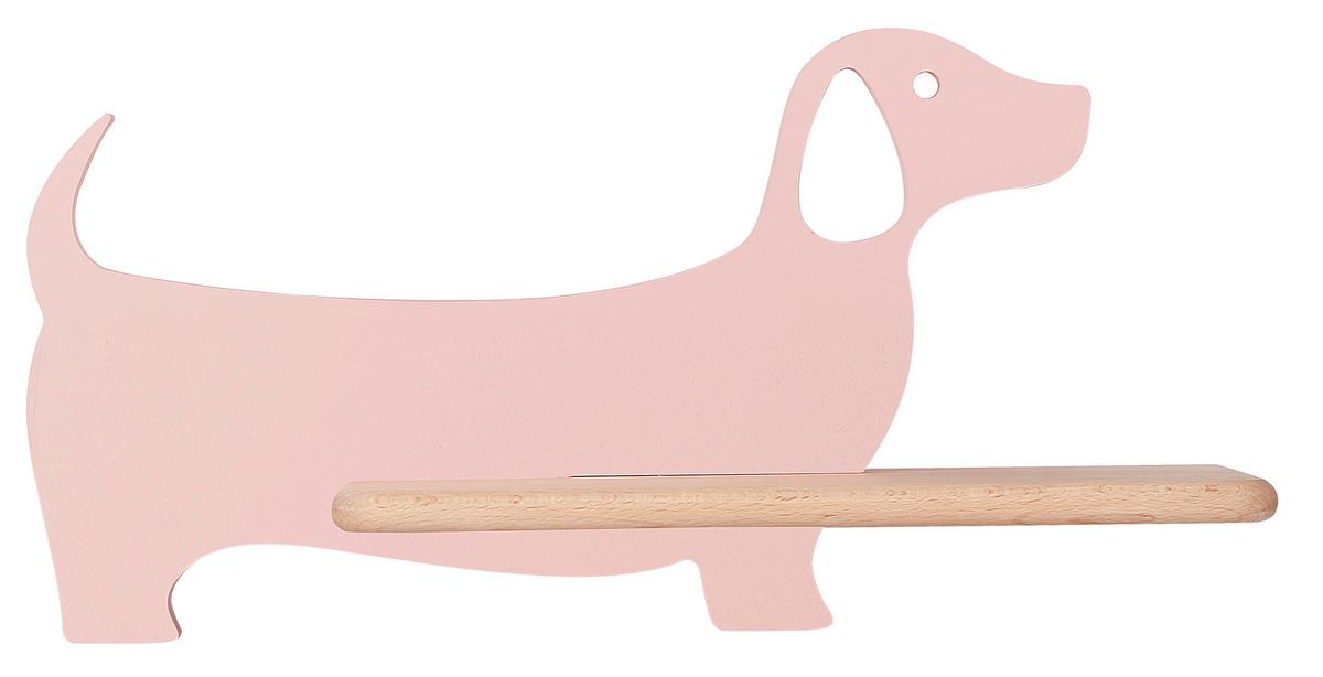 Kinderwandleuchte 21-00989 Dog - Pink, KONVENTIONELL, Holz/Holzwerkstoff (36.5/12/18.5cm)