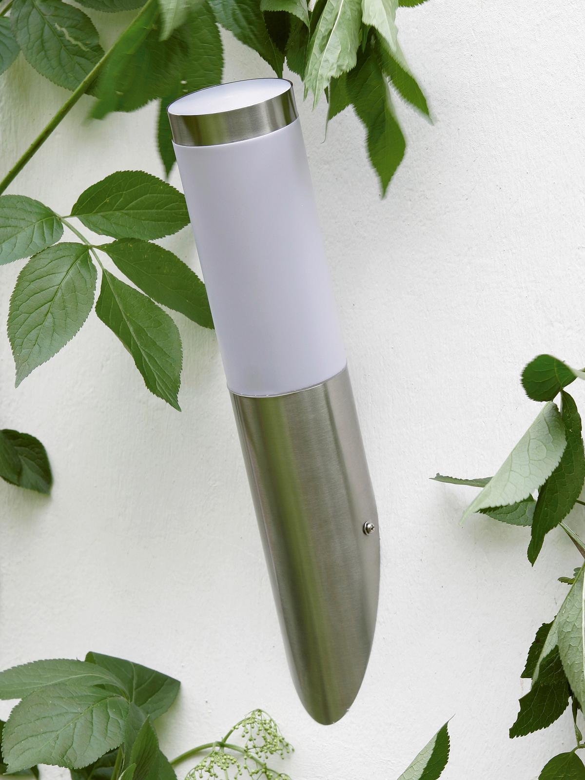 Außenwandleuchte 43681/82 Chorus - Edelstahlfarben, KONVENTIONELL, Kunststoff (7,5/39,8cm) - Brilliant