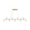 Pendelleuchte Dallas - Messingfarben, Trend, Glas/Metall (23,8/22,8/123,5cm) - MAYTONI