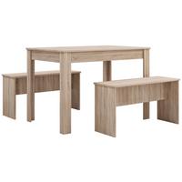 Tischgruppe Esal Xxl - Sonoma Eiche, Basics, Holzwerkstoff (110/75/70cm) - MID.YOU