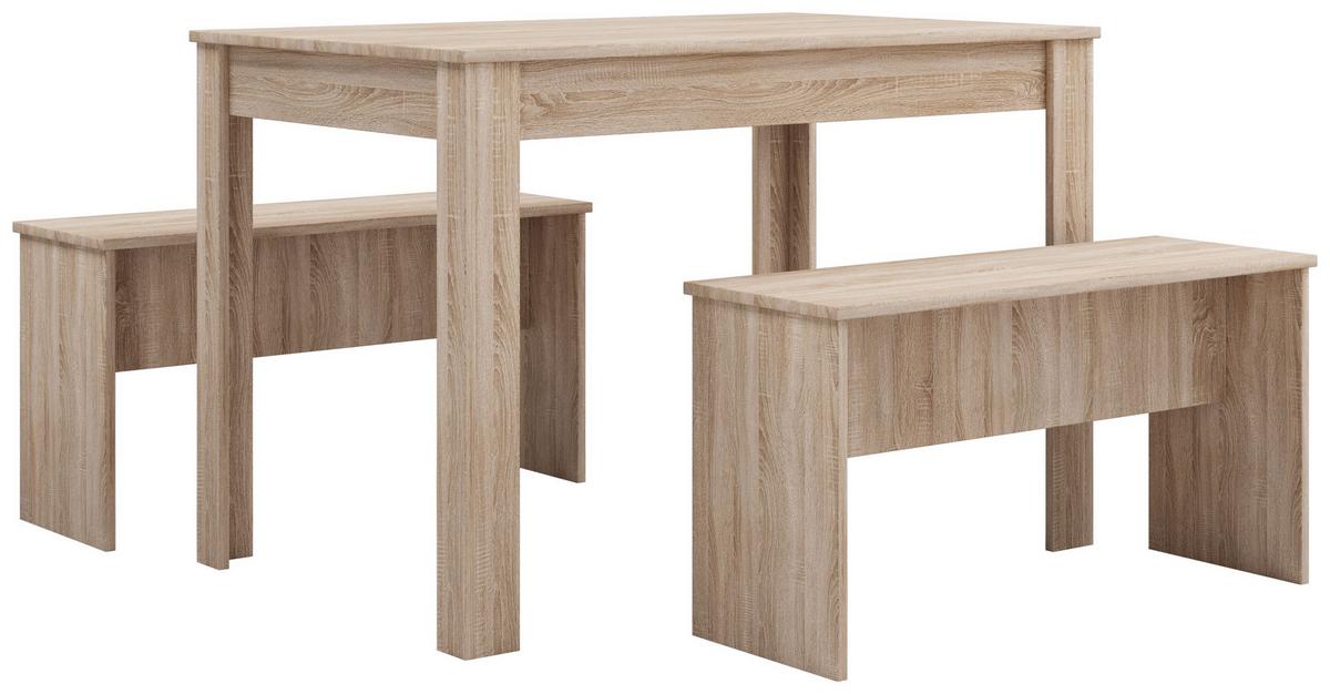 Tischgruppe Esal Xxl - Sonoma Eiche, Basics, Holzwerkstoff (110/75/70cm) - MID.YOU