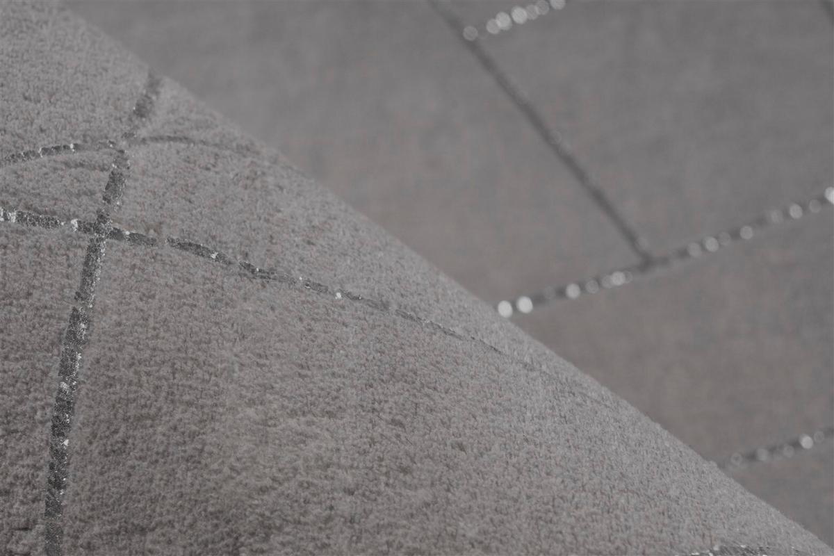 Teppich Silberfarben, Taupe Bijou 125, Bxl:  120x170 - Taupe/Silberfarben, KONVENTIONELL, Textil (120/170cm)