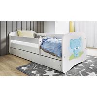Kinder-/Juniorbett Babydreams Inkl. Matratze 80x160 - Birkefarben/Weiß, MODERN, Holz/Holzwerkstoff (80/160cm) - MID.YOU