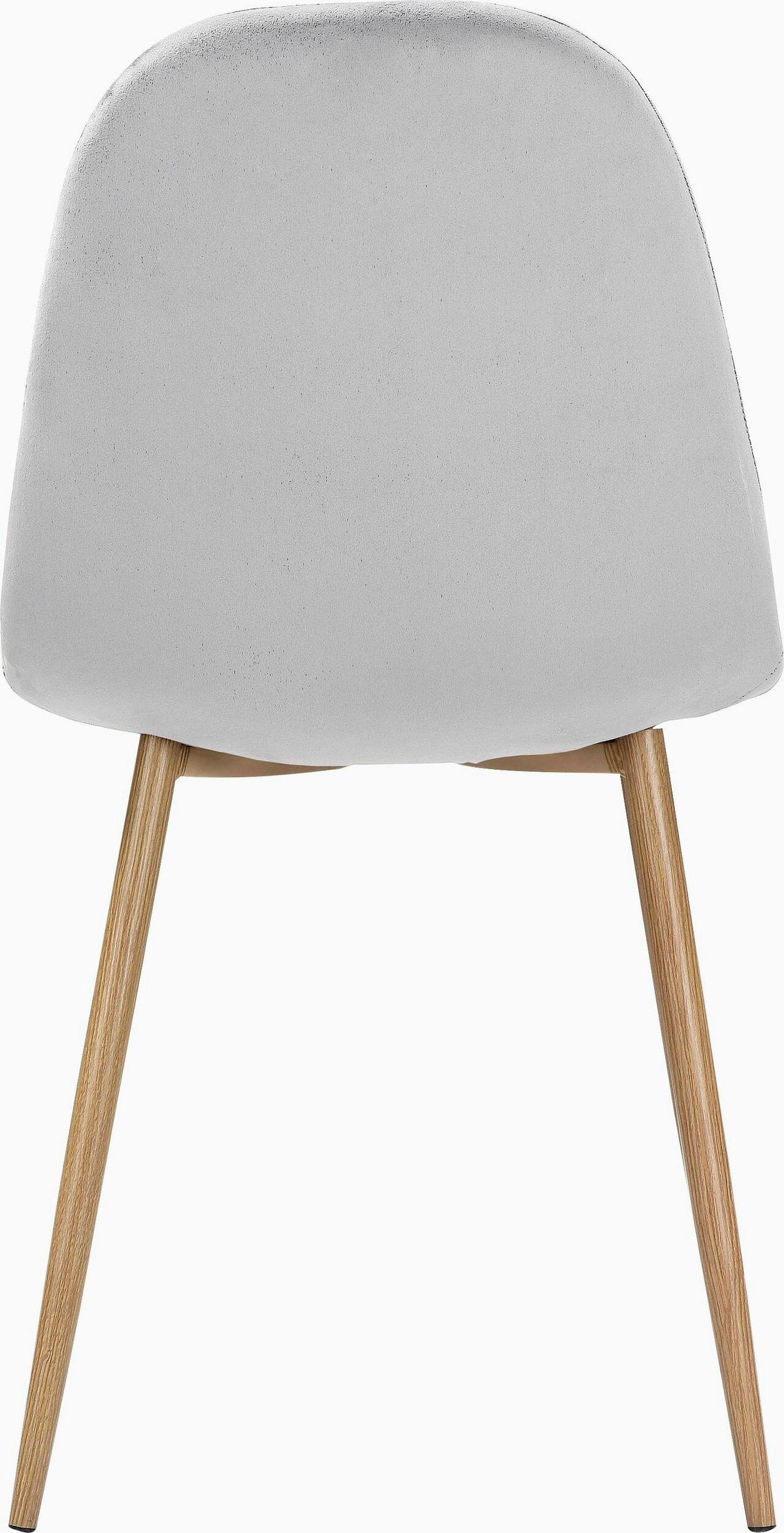 Stuhl-Set Monza Grau B: 44cm 4--Teilig - Schwarz/Grau, Design, Textil/Metall (44/87/51cm) - MID.YOU