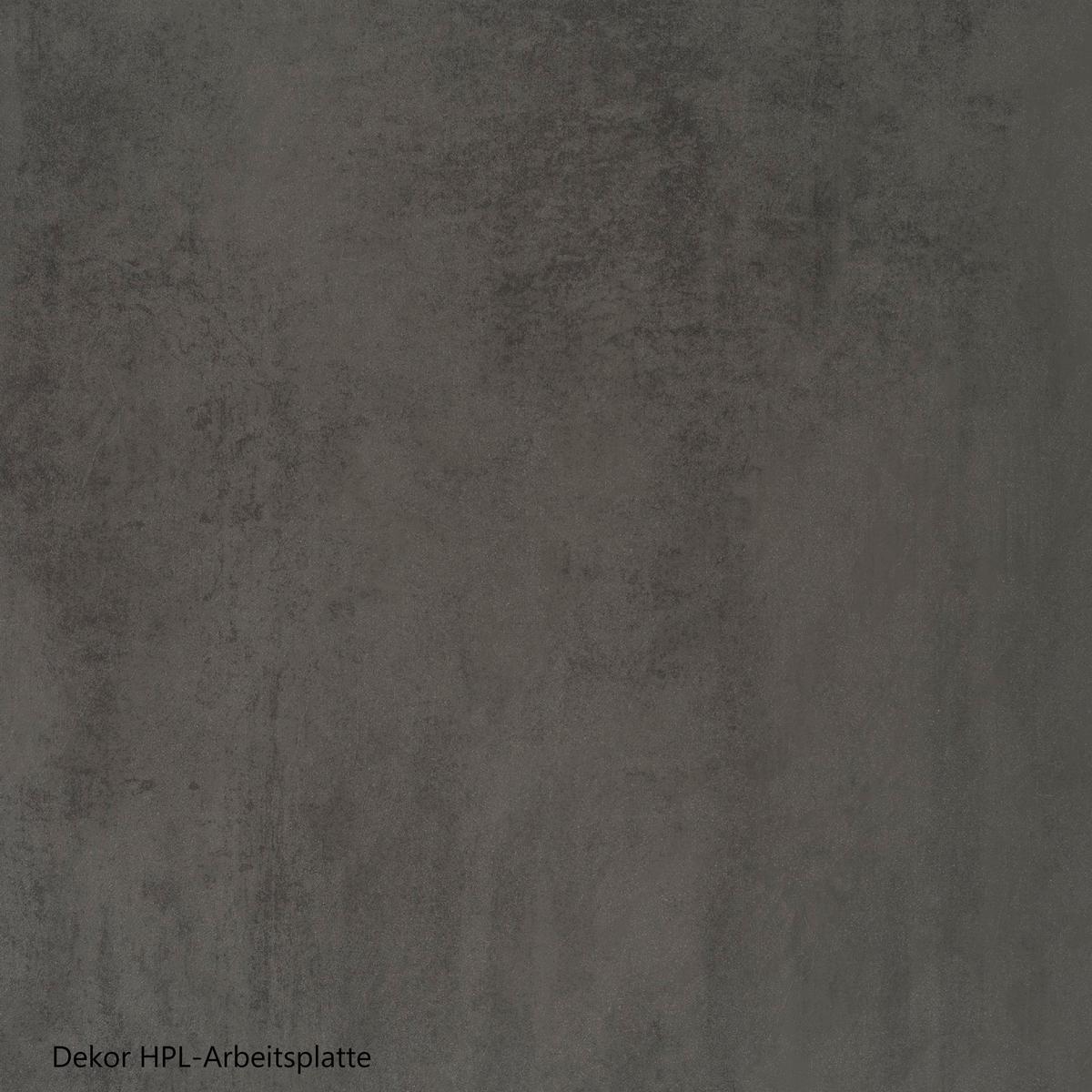 Küchenzeile Turin mit Geräten B: 330 cm Graphit/Eiche Dekor - Eiche Wotan/Graphitfarben, Design, Holzwerkstoff (330cm) - Held