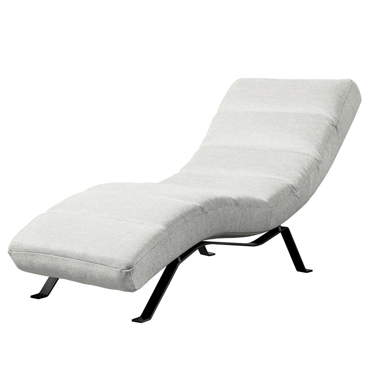 Relaxliege Swing Blick Hellgrau B: 65 Cm - Hellgrau/Schwarz, Design, Textil (65/65/171cm) - Livetastic