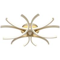 LED-DECKENLEUCHTE CYRUS - Champagner, Basics, Kunststoff/Metall (60/8,5cm) - Luca Bessoni