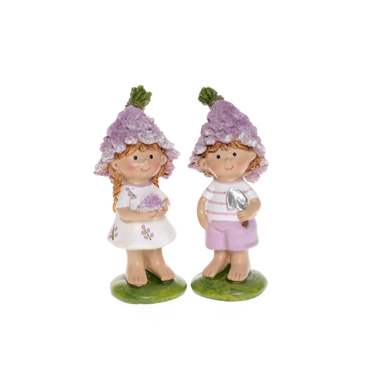 Gyerek Díszfigura Lavendelkind - lila, Romantik / Landhaus, műanyag (4/3,8/10cm)