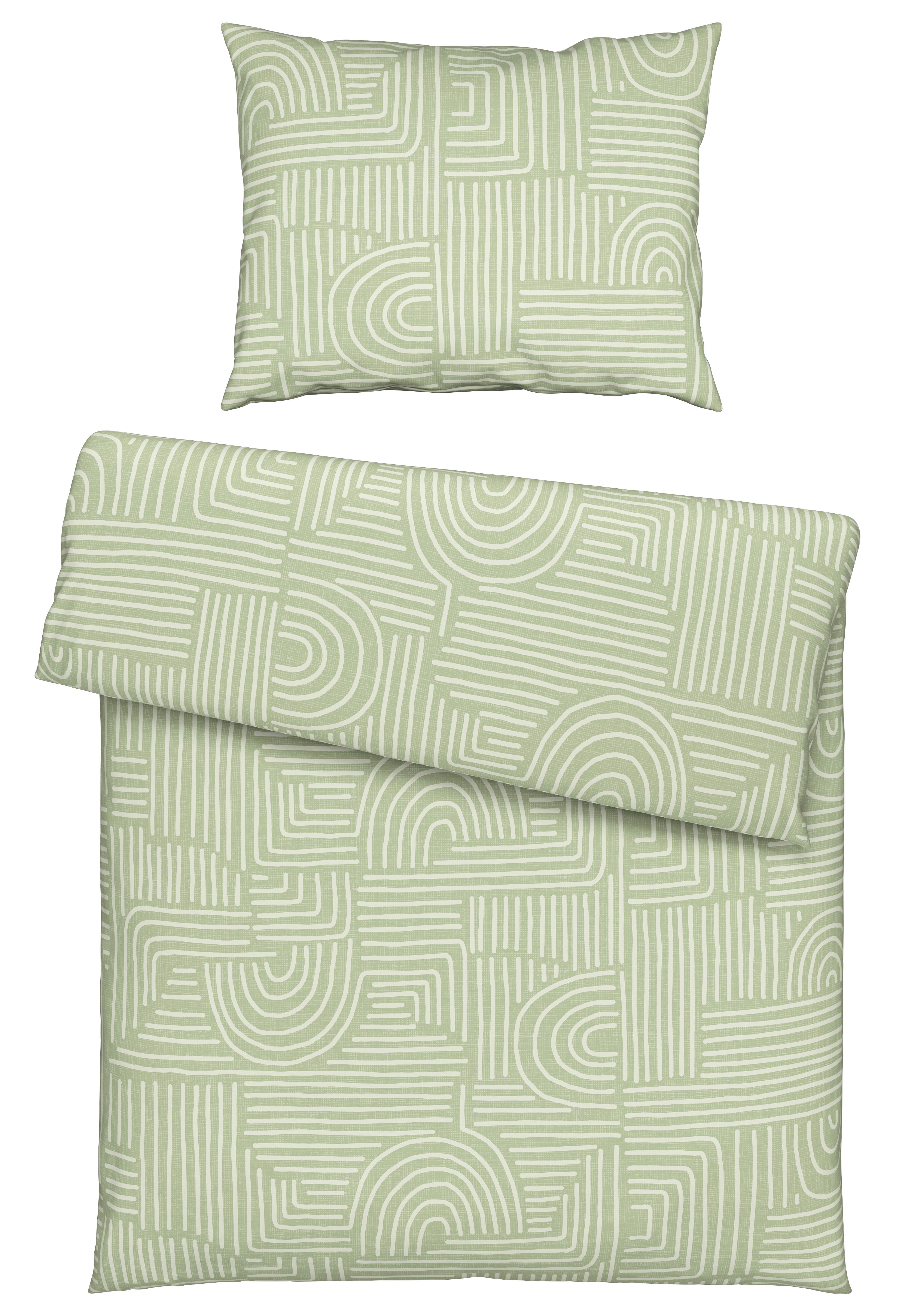 Ágyneműhuzat-garnitúra Doris - mentazöld, Modern, textil - Luca Bessoni