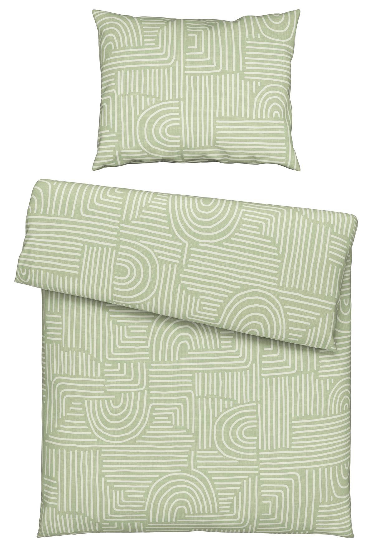 Ágyneműhuzat-garnitúra Doris - mentazöld, Modern, textil - Luca Bessoni