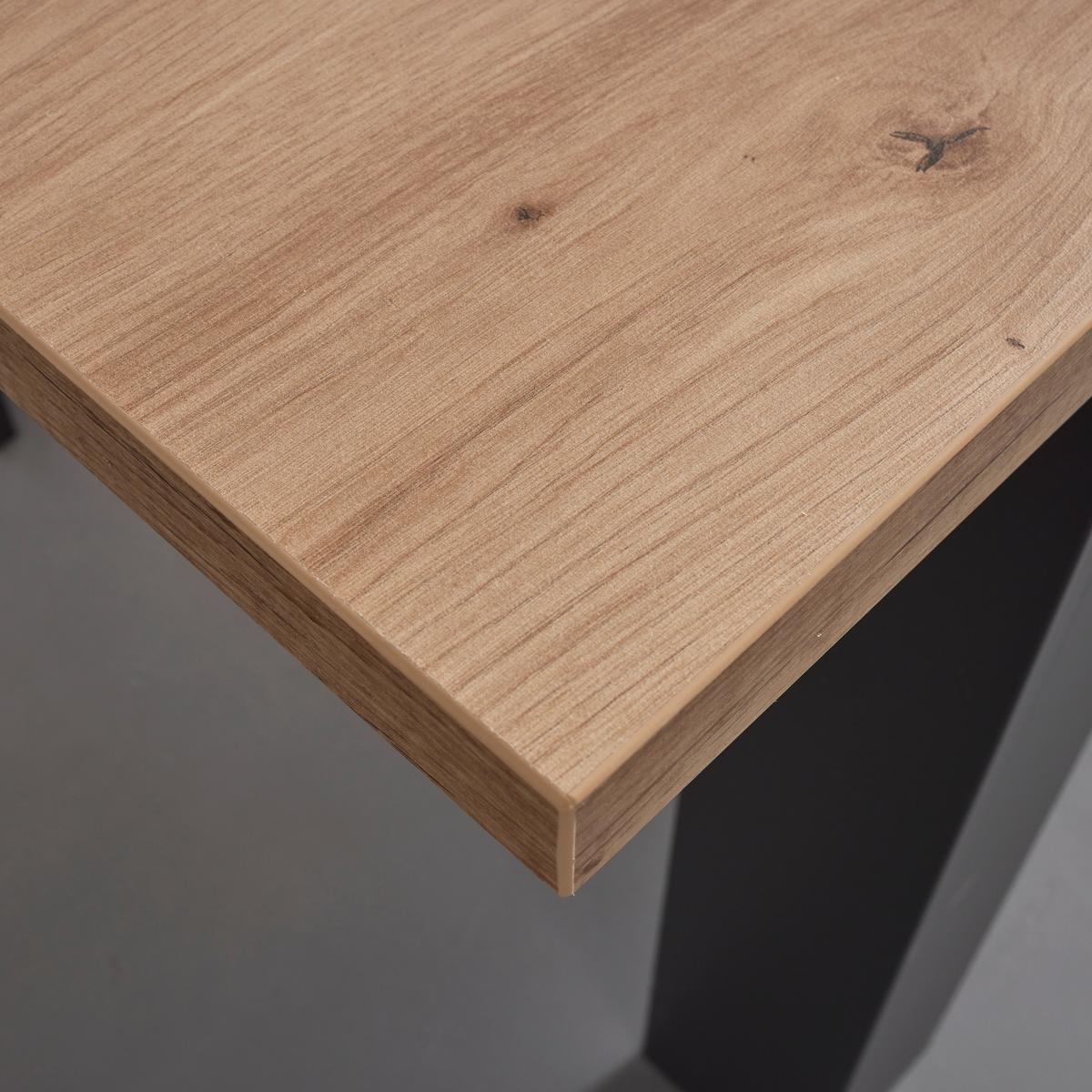 Rozkládací jídelní stůl Claudio š: 160-200cm - černá/tmavě šedá, Moderní, dřevo/kompozitní dřevo (160-200/90/76cm) - Bessagi Home