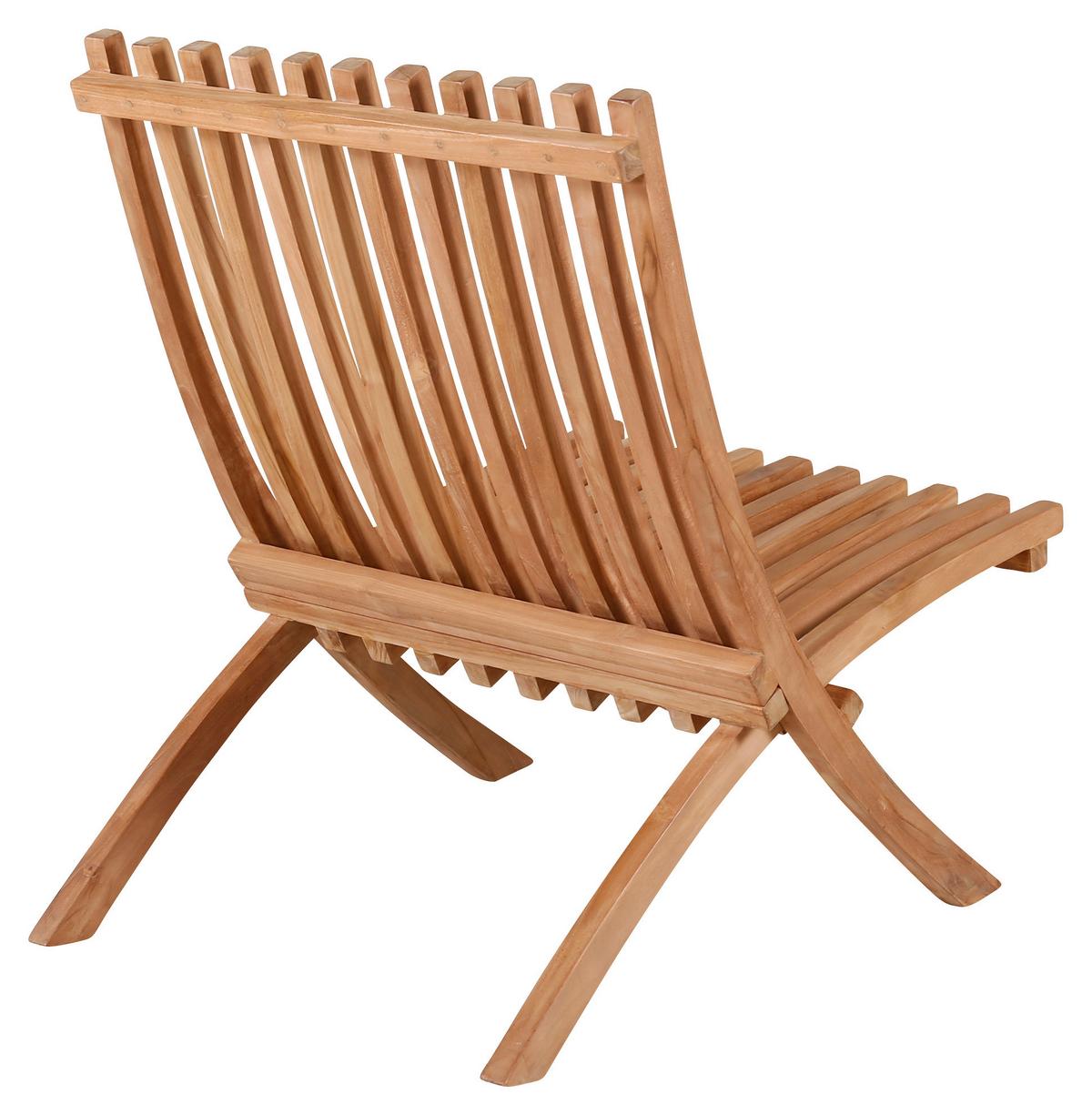 Loungesessel 2er-set Kenya Aus Holz - Teakfarben, KONVENTIONELL, Holz (73/85/63cm) - Gardenson