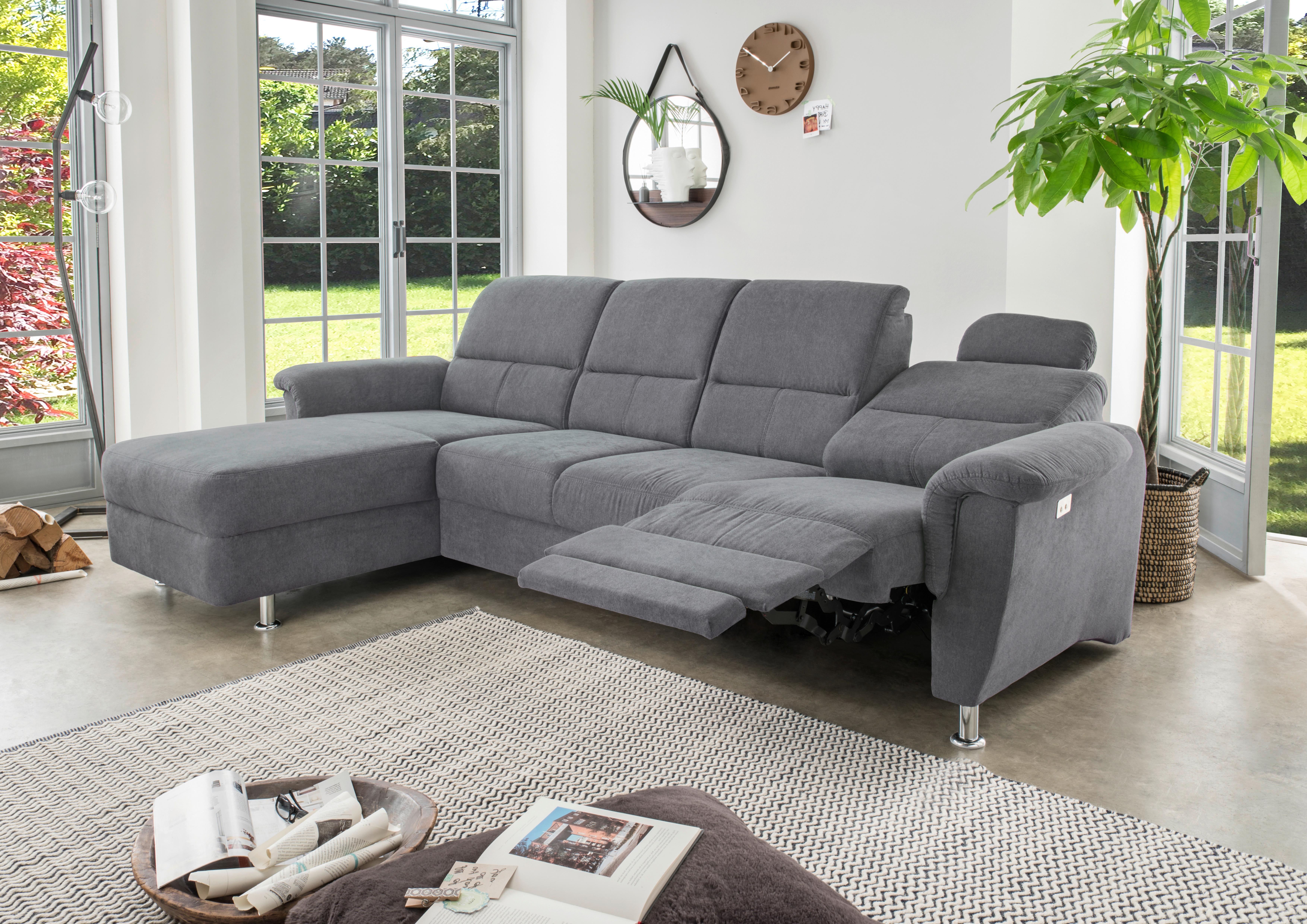 Ecksofa mit motorischer Relaxfunktion