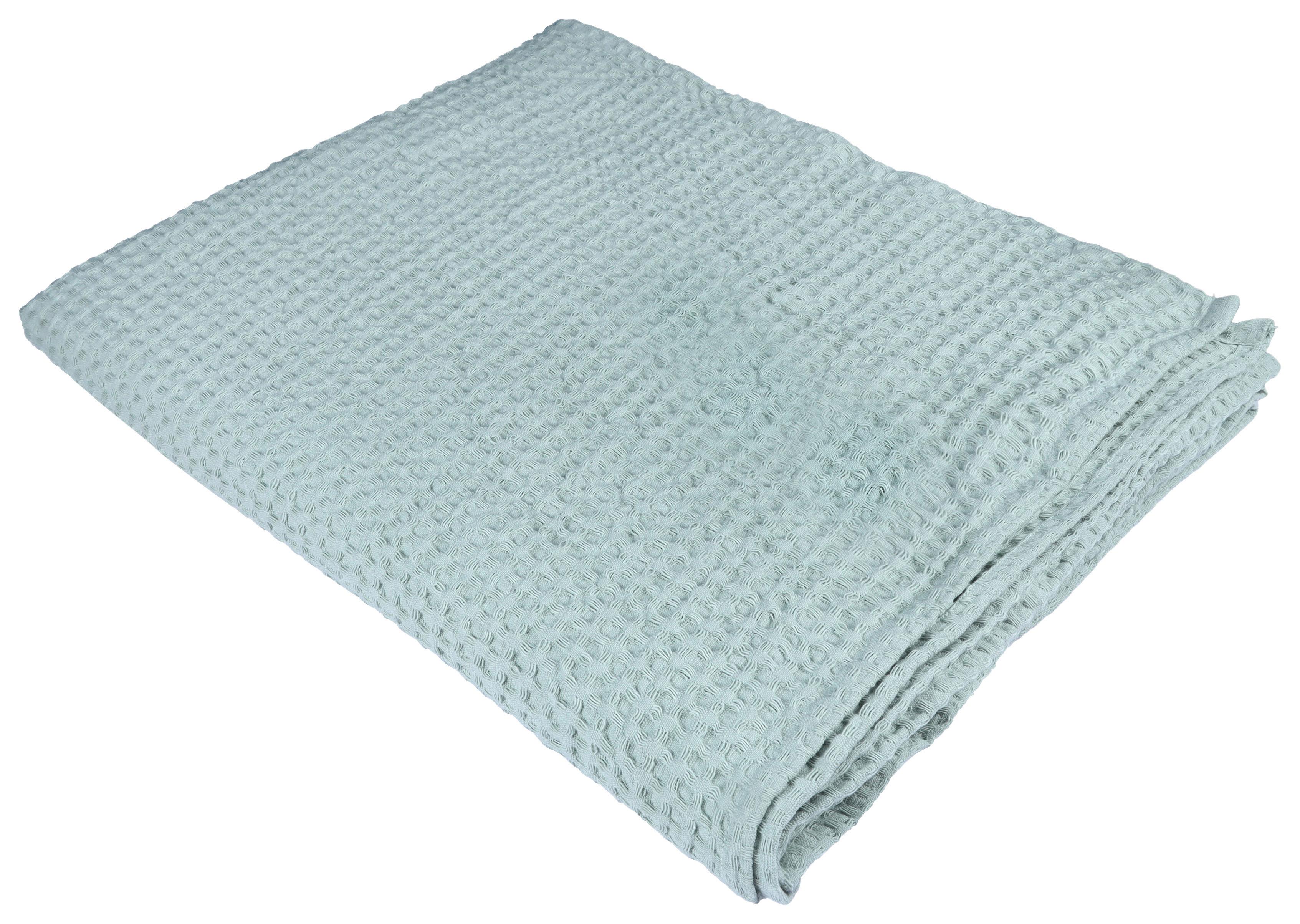 Kuscheldecke Christina - Mintgrün, MODERN, Textil (145/200cm) - Luca Bessoni