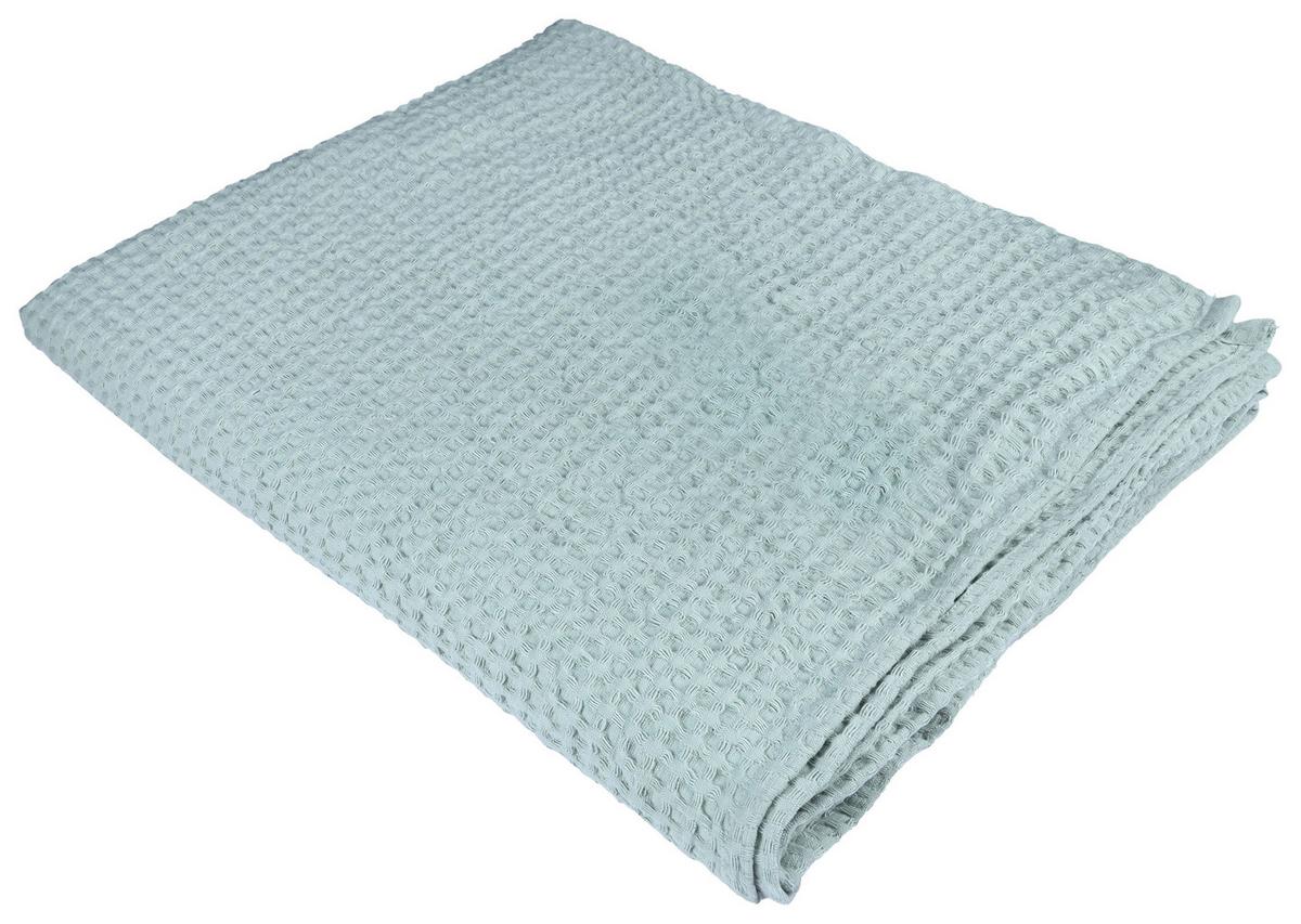 Kuscheldecke Christina - Mintgrün, MODERN, Textil (145/200cm) - Luca Bessoni