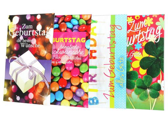 Billett Geburtstag - Multicolor, MODERN, Papier (11,5/17,5cm) Billett Geburtstag - Multicolor, MODERN, Papier (11,5/17,5cm)