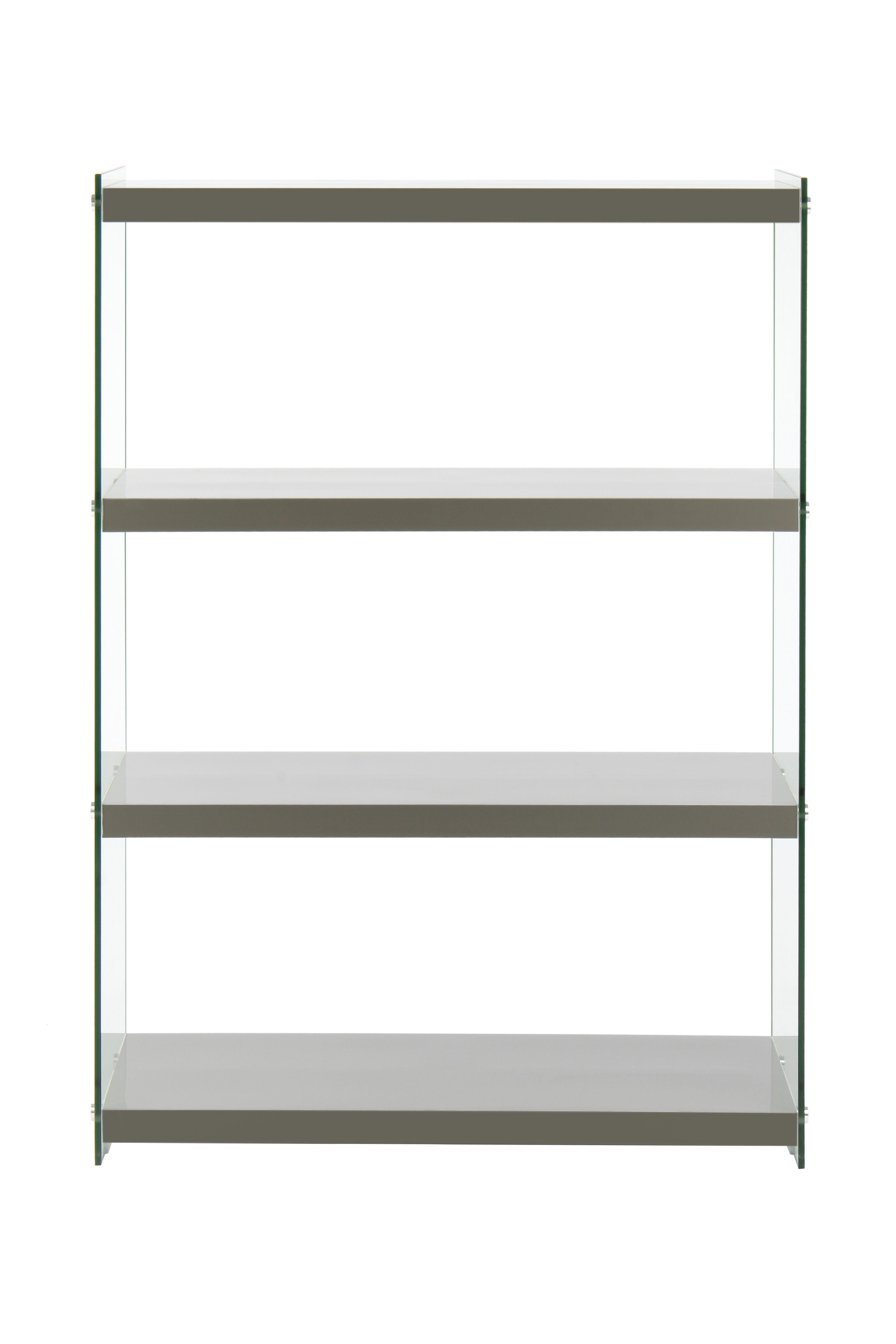 Regal Elementary B: 29,5 cm Grau/Glas