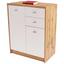 Komoda 4-you New Yuk04 - farby dubu/biela, Moderný, kompozitné drevo (74/85,4/34,6cm) Komoda 4-you New Yuk04 - farby dubu/biela, Moderný, kompozitné drevo (74/85,4/34,6cm)