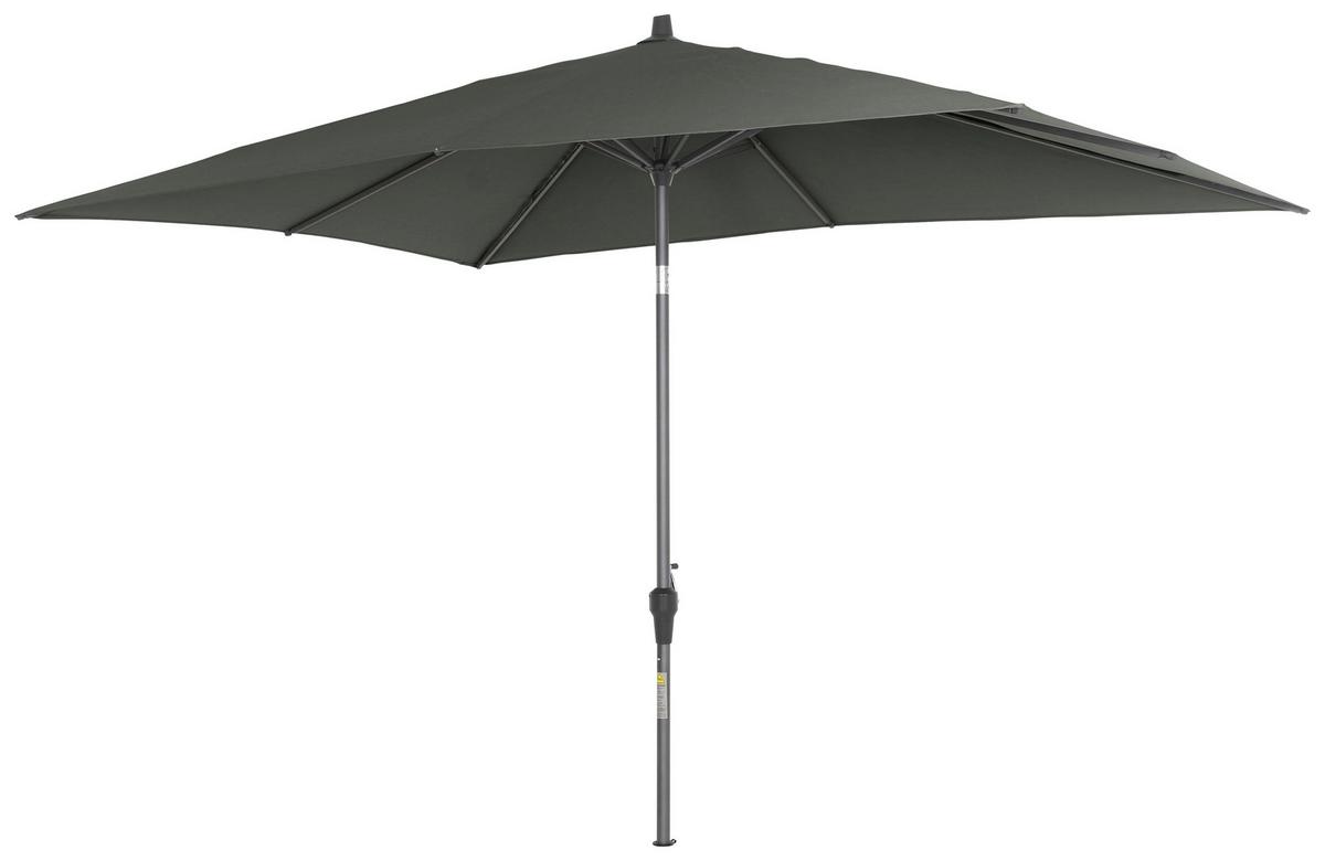 Sonnenschirm BxHxT 300x256x200 cm Anthrazit/Olivgrün - Anthrazit/Olivgrün, KONVENTIONELL, Textil/Metall (300/200cm) - Siena Garden