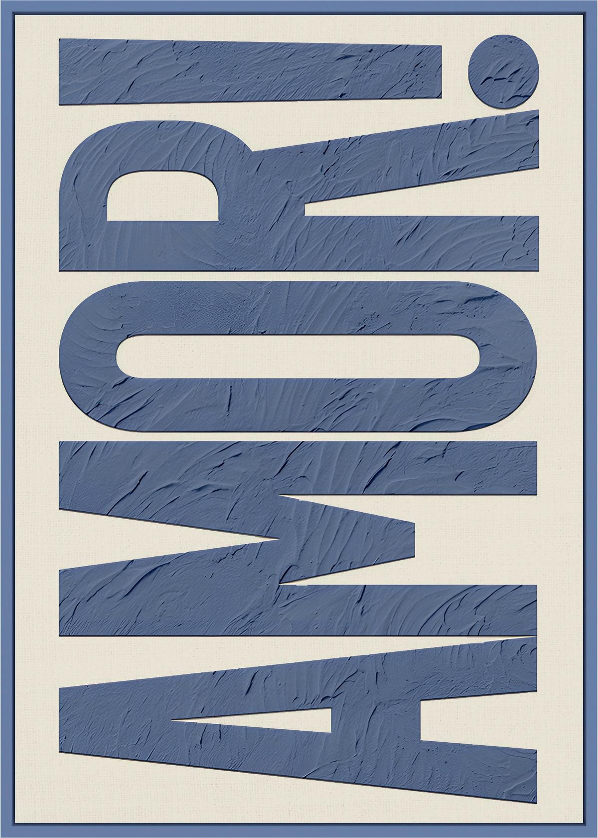 Obraz na plátně DENISE SMALL, 50/70 cm - modrá, Moderní, kompozitní dřevo/textil (50/70cm) - Mömax