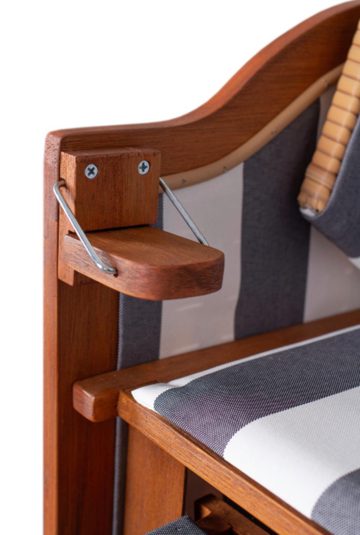 Puppenstrandkorb Braun - Braun, MODERN, Holz/Textil (40/59/32cm)