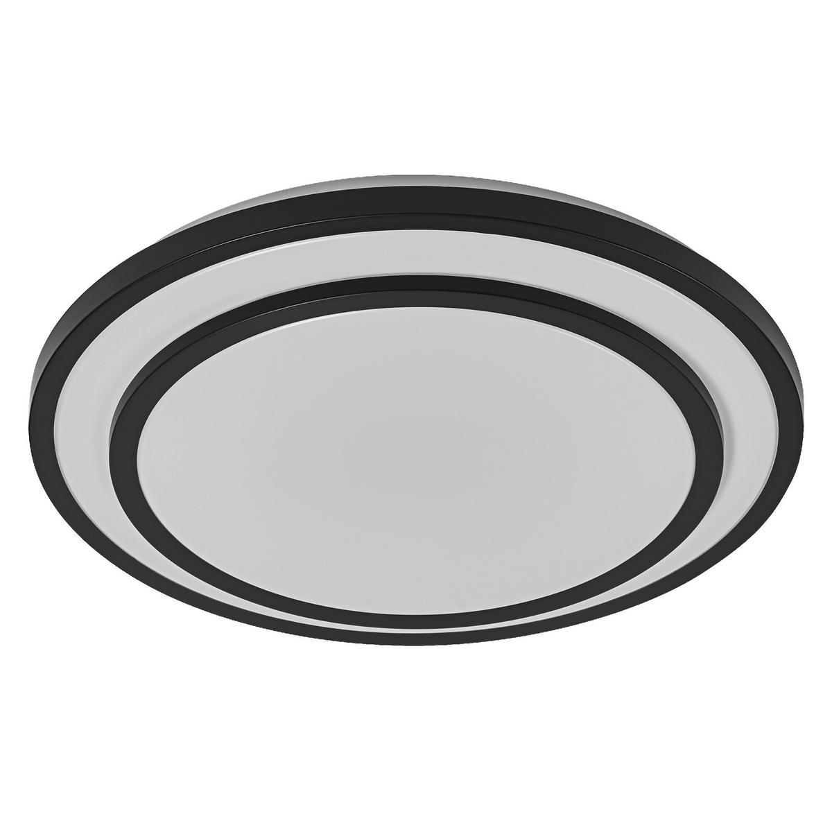 Led-deckenleuchte, 24w Orbis Berlin 390mm 24w 830 Bk - Schwarz/Weiß, Basics, Kunststoff/Metall (39/7,8cm) - Ledvance