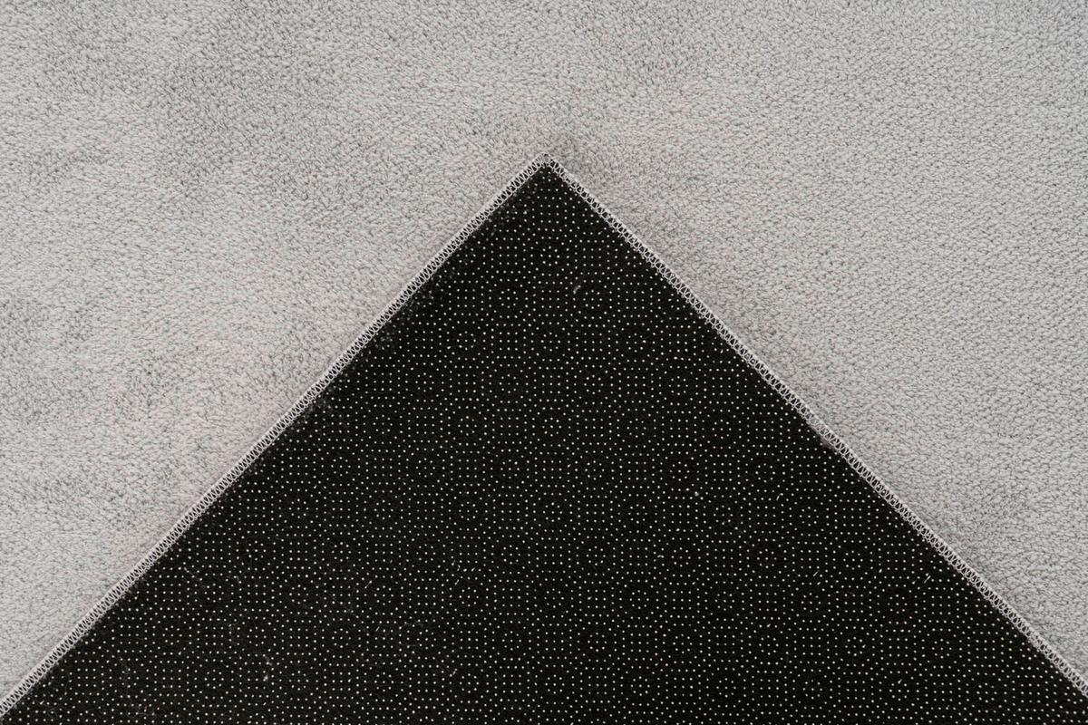 Flachwebteppich Silber Earthquake 80x280 cm - Silberfarben, Basics, Textil (80/280cm) - Kayoom