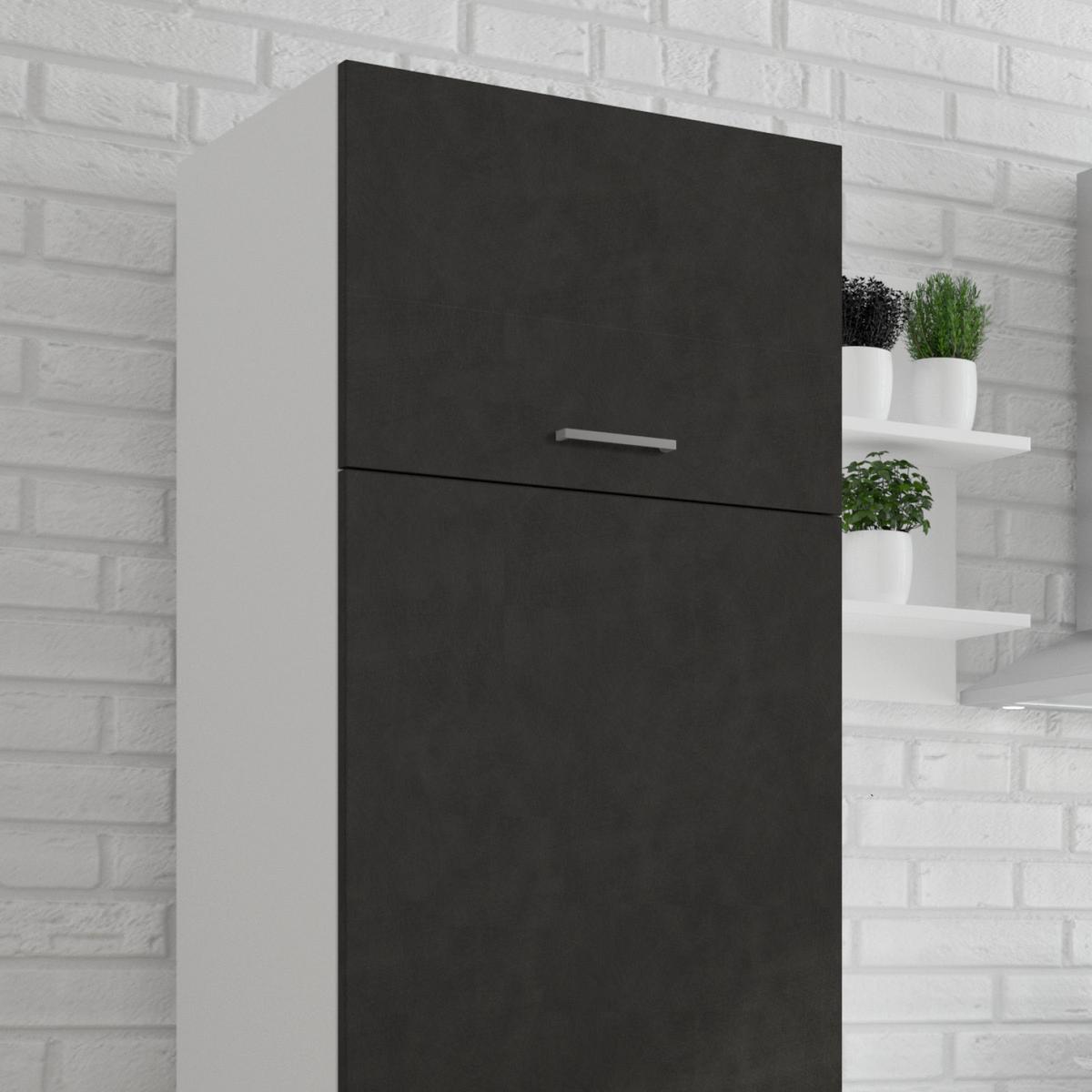Konyhablokk Gépek Nélkül Promo 270 Cm - grafitszürke/fehér, Design, faalapú anyag (270cm) - P & B