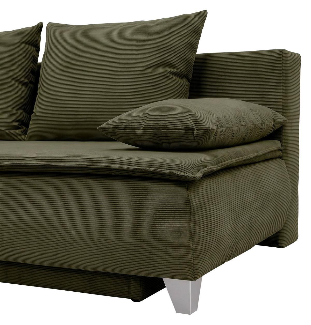 Boxspringová pohovka MONA, olivovozelený menčester - olivovozelená, Modern, textil (208/100/106cm) - Mömax