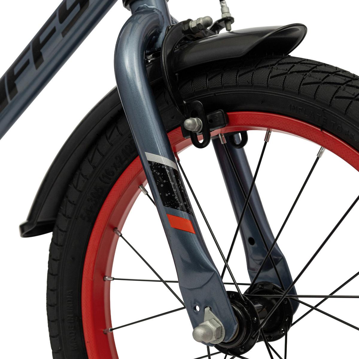 Kinderfahrrad Pro Thunder Grau, 16 Zoll - Grau, Basics, Metall (56/83.5/108.5cm)