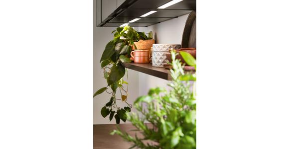 Einbauküche Riga Frei Planbar Modern, Grifflos - Eichefarben/Anthrazit, MODERN, Holzwerkstoff - Vertico