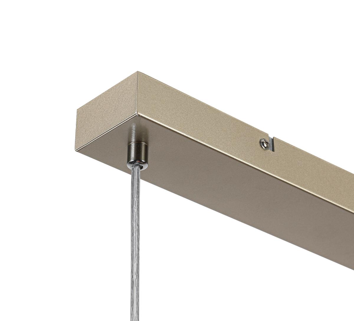 ZÁVĚSNÉ SVÍTIDLO STAB - jantarové barvy/průhledné, Moderní, kov/plast (81/20/150cm)